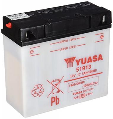 YUASA - Batterie Moto 12V Avec Entretien Sans Pack Acide 51913