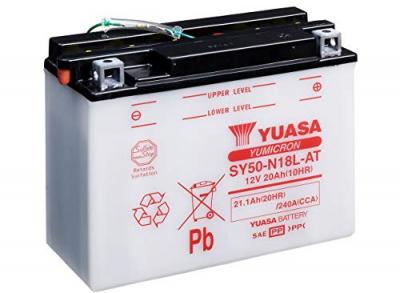 YUASA - Batterie Moto 12V Avec Entretien Sans Pack Acide Sy50-N18L-At