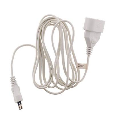 Zenitech-Prolongateur m&eacute;nager 6A HO3VVH2F 2 x 0.75 Blanc 3m - Zenitech