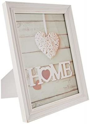Zep T15418 Vintage Cadre Photo Bois/verre Blanc 28 X 21 X 2, 1 Cm