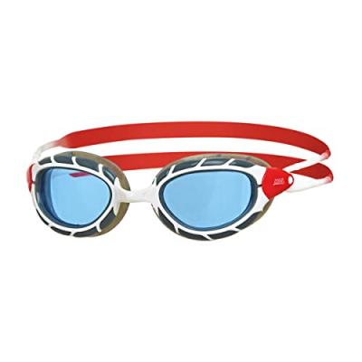 Lunettes de natation Zoggs Predator Small Fit noir blanc rouge