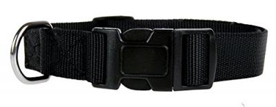 Collier nylon 50-80 cm noir pour chien