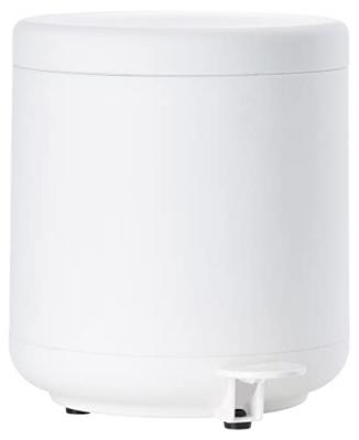 Zone Denmark - Poubelle &agrave; p&eacute;dale ume 4 l, blanc