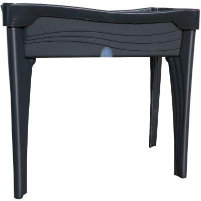 Bellijardin - Carr&eacute; potager avec r&eacute;serve d'eau 30 l-Gris-80cm - Gris