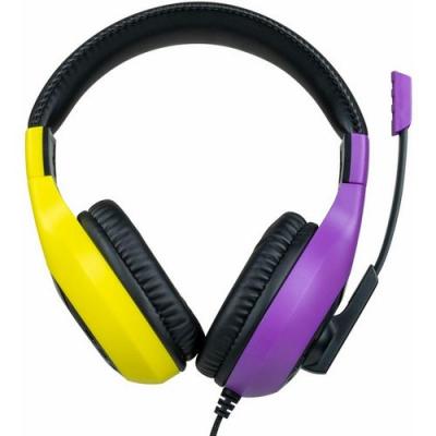 Casque Gaming Filaire V1 Jaune et Violet Nintendo Switch