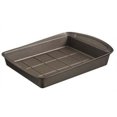 Pyrex - Asimetria - Moule &agrave; Brownies en M&eacute;tal Anti-Adh&eacute;sif 28x22 cm