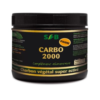 SFB Laboratoires - Charbon V&eacute;g&eacute;tal Super Activ&eacute; Carbo 2000 - Pot 100g