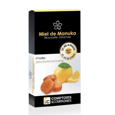 Pastilles 100% Miel de Manuka IAA10 et Jus de Citron Comptoirs Et Compagnies