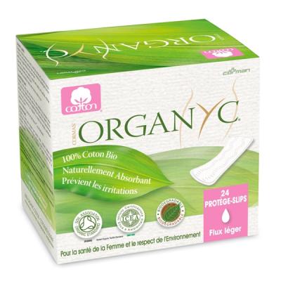 ORGANYC Prot&egrave;ge-Slip en pochette individuelle - Boite de 24