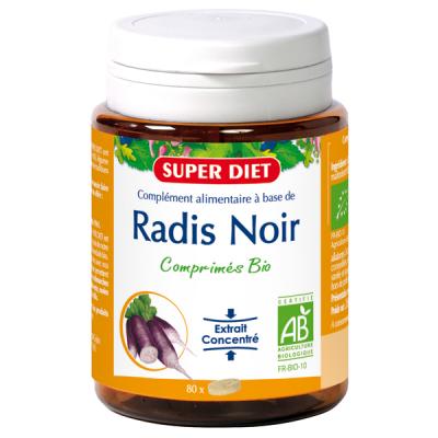 Super diet - Radis noir - comprim&eacute;s 80 - Un foie stimul&eacute; 100% bio