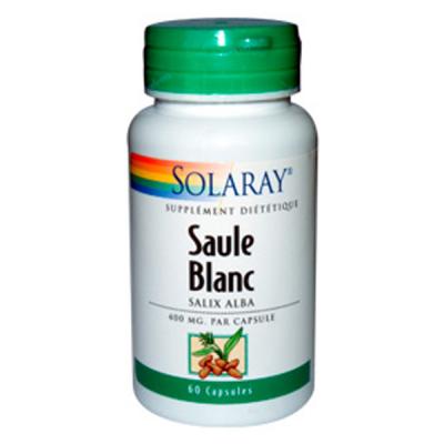 Solaray Saule Blanc - 400 mg - 60 Caps. V&eacute;g. - Bo&icirc;te 60 capsules