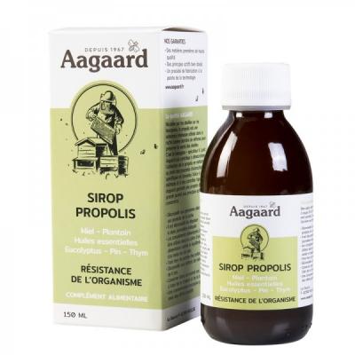 Aagaard - Sirop propoline - sirop 150 ml - Nez et gorge prot&eacute;g&eacute;s