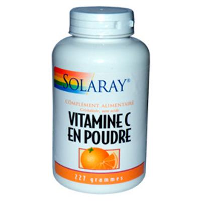 Solaray Vitamine c en Poudre Non Acide - 227 g - Pot 227 g