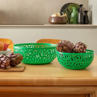 Alessi - Corbeille &agrave; fruits Cactus !, acier inoxydable &Oslash; 21 cm