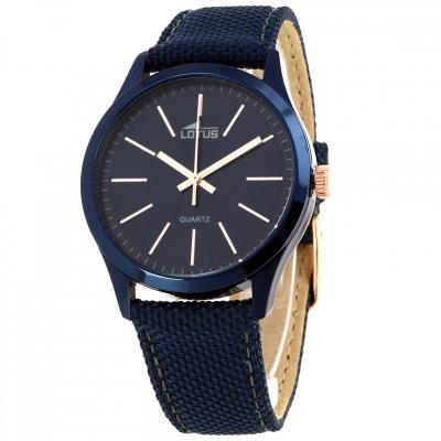 Montre Homme Lotus Minimalist L18166-2 Bleue &agrave; index couleur or