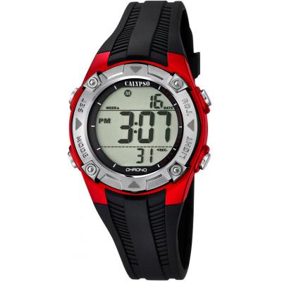 Montre Calypso K5685-6 - Montre Multifonctions Silicone Noir Enfant