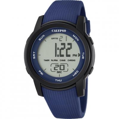 Montre Homme Calypso K5698-2 - Bracelet Silicone Bleu