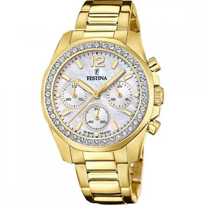 Montre Femme Boyfriend Blanc F20609/1 Jaune Festina