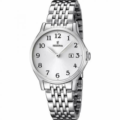 Montre Festina F16748-1 - Montre Blanche Acier Festina Montres
