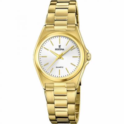 Montre femme Festina CLASSIC F20557-2 - Bracelet Acier dor&eacute;