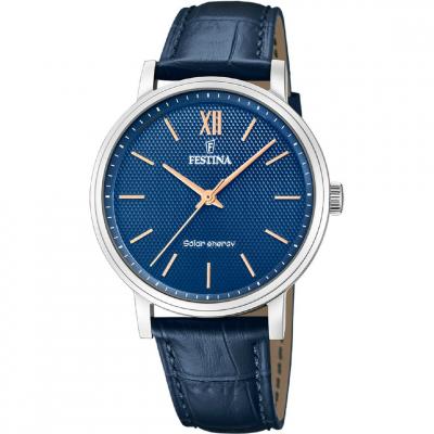 Montre Homme Festina 20660-4 - Bracelet Cuir Bleu