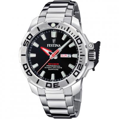 Montre Festina F20665/4 Noir, Bracelet D&acute; Acier Inoxydable, Homme