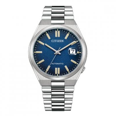 Montre automatique Tsuyosa Bleu vintage NJ0151-88L Gris Citizen