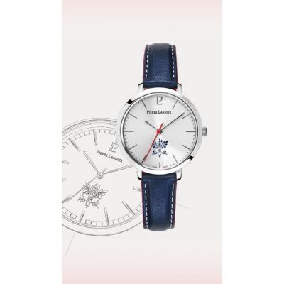 Montre Homme Pierre Lannier &Eacute;lys&eacute;e - 454D126 Bracelet Cuir Bleu