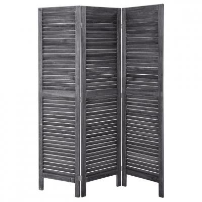 Paravent en bois - 170 x 40 cm - Gris - Livraison gratuite - Gris