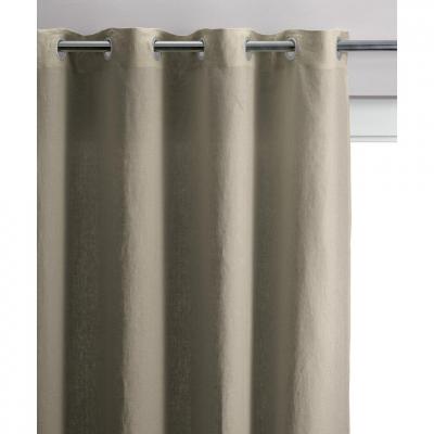 Rideau stonewashed Zeff en lin naturel 140 x 280