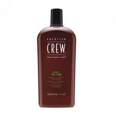 Soin 3-En-1 Arbre &agrave; Th&eacute; : Shampoing, Apr&egrave;s-Shampoing et Gel Douche
