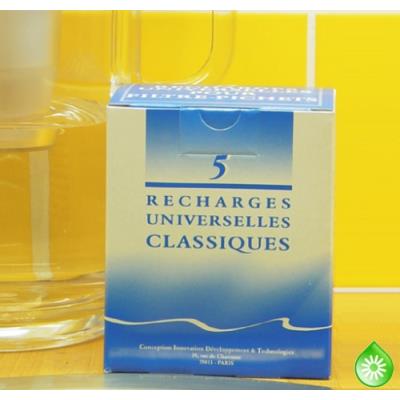Hydropure - 5 recharges filtrantes (filtre Classique) rc