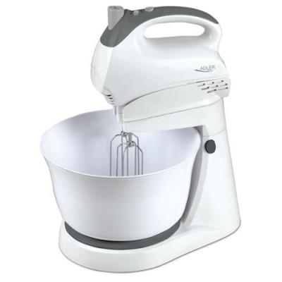 Adler AD 4202, Robot mixer, Blanc, M&eacute;lange, Plastique, 300 W, 1,85 kg