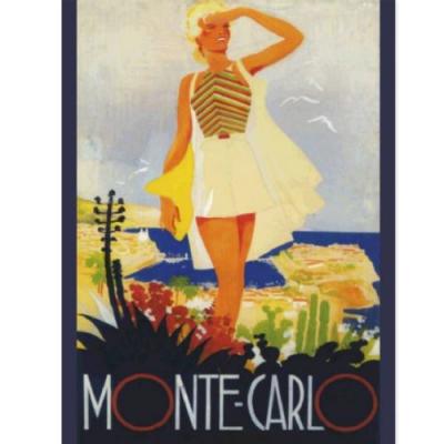Affiche rectangulaire Monaco 