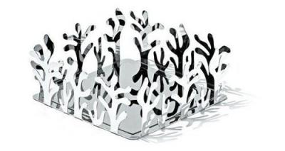 Alessi mediterraneo support en inox 18/10 brillant pour serviettes de table en papier