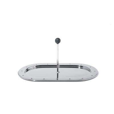 Alessi Mg34 Plateau en Acier Inoxydable 18/10 Brillant et Pa
