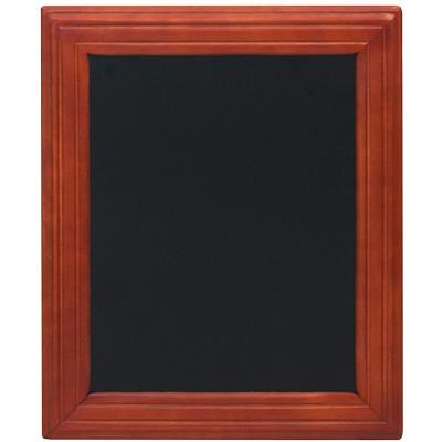 Securit Tableau noir mural finition laqu&eacute;e Acajou 30 x 40 cm