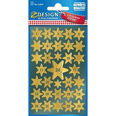 Avery zweckform - etiquettes de no&euml;l, avery zweckform 52809