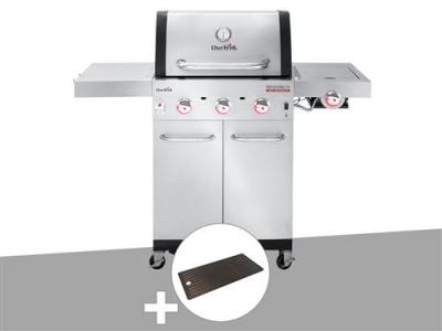 Barbecue &agrave; gaz Char-Broil Professional Pro S 3 + Plancha