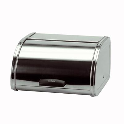 Bo&icirc;te &agrave; pain m&eacute;dium, inox brillant avec couvercle coulissant