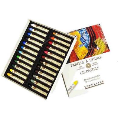 Bo&icirc;te pastels &agrave; l'huile 24 couleurs universelles