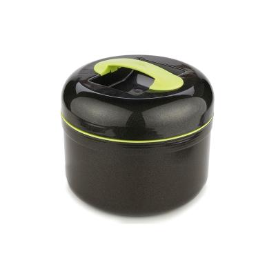Boite repas isotherme - Noir et vert - Grande lunch box - 1.5 L
