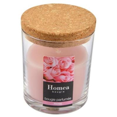 Bougie Verrine Parfum&eacute;e Essentiel 8cm Rose