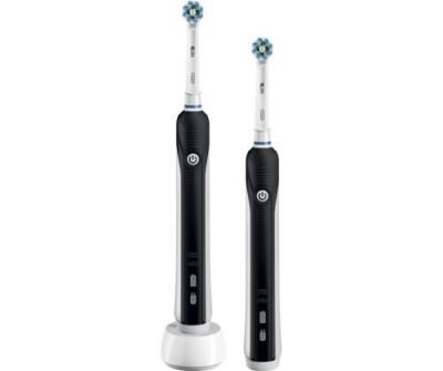 Brosse &agrave; dents &eacute;lectrique Oral B Pro 790 Cross Action Duo Noir 