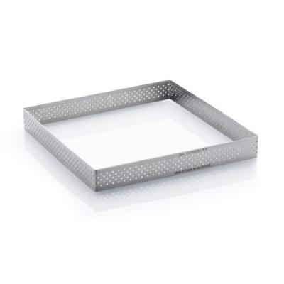 Cercle &agrave; tarte carr&eacute; 8 cm perfor&eacute; &agrave; bord droit de buyer 3099.20