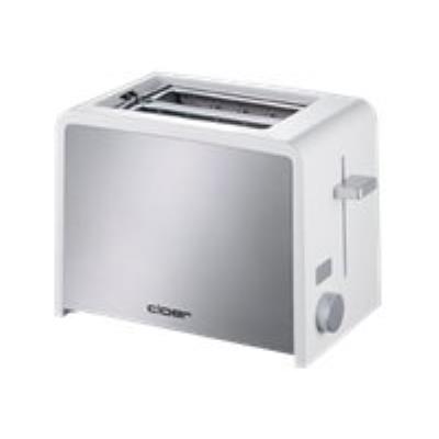 Cloer 3211 - Grille-pain -&eacute;lectrique - 2 tranche - Blanc/inox 