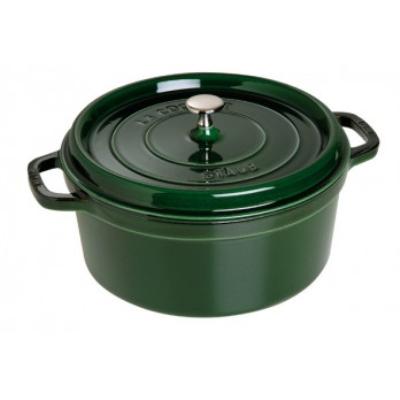 STAUB Cocotte en Fonte, Ronde, &Oslash; 24 cm, 3,8 L, Vert/Basilic