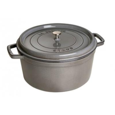 STAUB Cocotte en Fonte, Ronde, &Oslash; 16 cm, 1,2 L, Gris Graphite
