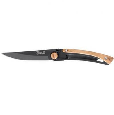 Couteau de poche Liner Lock Le Thiers bois olivier