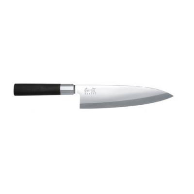 Kai 6710D Couteau Deba, Acier Inoxydable, Noir, 24 x 3,6 x 1,7 cm